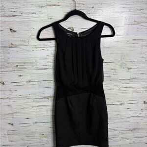 Bebe Black Sleeveless Sheath Mini Dress size 2